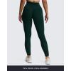 imageAoxjox High Waisted Yoga Pants for Women Hidden Scrunch CrossWaist Buttery Soft Crossover Workout Venus LeggingsForest Green