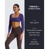 imageAoxjox High Waisted Yoga Pants for Women Hidden Scrunch CrossWaist Buttery Soft Crossover Workout Venus LeggingsMulch