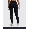 imageAoxjox Womens High Waist Seamless Camo Hidden Scrunch Legging Knit Workout Yoga PantsBlack