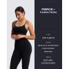 imageAoxjox Womens High Waist Seamless Camo Hidden Scrunch Legging Knit Workout Yoga PantsBlack