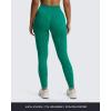 imageAoxjox Womens High Waist Seamless Camo Hidden Scrunch Legging Knit Workout Yoga PantsEmerald Green