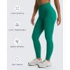 imageAoxjox Womens High Waist Seamless Camo Hidden Scrunch Legging Knit Workout Yoga PantsEmerald Green