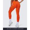 imageAoxjox Womens High Waist Seamless Camo Hidden Scrunch Legging Knit Workout Yoga PantsOrange