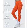 imageAoxjox Womens High Waist Seamless Camo Hidden Scrunch Legging Knit Workout Yoga PantsOrange