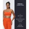 imageAoxjox Womens High Waist Seamless Camo Hidden Scrunch Legging Knit Workout Yoga PantsOrange