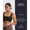 imageAoxjox Womens Workout Ellie Sports Bra Cutout Training Fitness Running Yoga Crop Tank TopBlack
