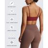 imageAoxjox Womens Workout Ellie Sports Bra Cutout Training Fitness Running Yoga Crop Tank TopBurgundy