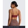 imageAoxjox Womens Workout Ellie Sports Bra Cutout Training Fitness Running Yoga Crop Tank TopBurgundy