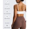 imageAoxjox Womens Workout Ellie Sports Bra Cutout Training Fitness Running Yoga Crop Tank TopWhite