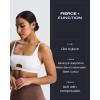imageAoxjox Womens Workout Ellie Sports Bra Cutout Training Fitness Running Yoga Crop Tank TopWhite