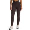 imageAoxjox High Waisted Workout Leggings for Women Hidden Scrunch V Waist Front Illusion Ruched Athletic Yoga PantsMulch