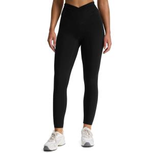 imageAoxjox High Waisted Yoga Pants for Women Hidden Scrunch CrossWaist Buttery Soft Crossover Workout Venus LeggingsBlack