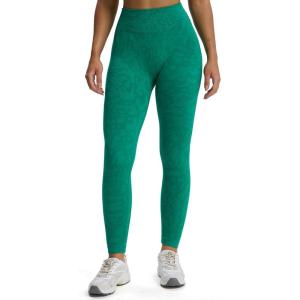 imageAoxjox Womens High Waist Seamless Camo Hidden Scrunch Legging Knit Workout Yoga PantsEmerald Green