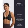 imageAoxjox Womens Workout Halter Sport Bras Fitness Backless Padded Rosie Bra Yoga Crop Tank TopBlack