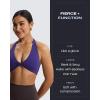 imageAoxjox Womens Workout Halter Sport Bras Fitness Backless Padded Rosie Bra Yoga Crop Tank TopMulberry Purple