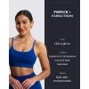 imageAoxjox Workout Seamless Camo Sports Bra for Women Adjustable Fitness Padded Exercise Gym Bras Yoga Crop Tank TopBlue