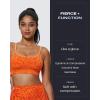 imageAoxjox Workout Seamless Camo Sports Bra for Women Adjustable Fitness Padded Exercise Gym Bras Yoga Crop Tank TopOrange