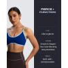 imageAoxjox Womens Color Block Workout Sports Bras Fitness Blackless Padded Lexi Lined Strappy Bra Athletic Yoga Crop Tank TopBellwether BlueSpun Sugar