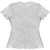 imageAoxjox Womens Casual Basic Tee HIGH Elastic Cotton TShirt Short Sleeve Tops Everyday Crew Neck Slim Fit Y2kLight Heather Grey
