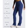 imageAoxjox Flare Leggings for Women Trinity Tummy Control High Waisted Wide Leg Crosswaist Yoga Pants 29quot31quot33quotBellwether Blue