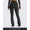 imageAoxjox Flare Leggings for Women Trinity Tummy Control High Waisted Wide Leg Crosswaist Yoga Pants 29quot31quot33quotBlack