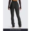 imageAoxjox Flare Leggings for Women Trinity Tummy Control High Waisted Wide Leg Crosswaist Yoga Pants 29quot31quot33quotBlack