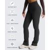 imageAoxjox Flare Leggings for Women Trinity Tummy Control High Waisted Wide Leg Crosswaist Yoga Pants 29quot31quot33quotBlack