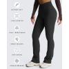 imageAoxjox Flare Leggings for Women Trinity Tummy Control High Waisted Wide Leg Crosswaist Yoga Pants 29quot31quot33quotBlack