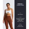 imageAoxjox Flare Leggings for Women Trinity Tummy Control High Waisted Wide Leg Crosswaist Yoga Pants 29quot31quot33quotCherry Mahogany