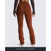 imageAoxjox Flare Leggings for Women Trinity Tummy Control High Waisted Wide Leg Crosswaist Yoga Pants 29quot31quot33quotCherry Mahogany