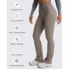 imageAoxjox Flare Leggings for Women Trinity Tummy Control High Waisted Wide Leg Crosswaist Yoga Pants 29quot31quot33quotDriftwood