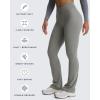 imageAoxjox Flare Leggings for Women Trinity Tummy Control High Waisted Wide Leg Crosswaist Yoga Pants 29quot31quot33quotGrey
