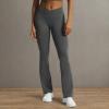 imageAoxjox Flare Leggings for Women Trinity Tummy Control High Waisted Wide Leg Crosswaist Yoga Pants 29quot31quot33quotIron Grey