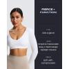 imageAoxjox Long Sleeve Crop Tops for Women Stacey V Neck Workout Athletic Gym Cropped T Shirt TopWhite