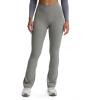 imageAoxjox Flare Leggings for Women Trinity Tummy Control High Waisted Wide Leg Crosswaist Yoga Pants 29quot31quot33quotGrey