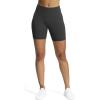 imageAoxjox Workout Seamless Biker Shorts for Women Tummy Control High Waisted Athletic Yoga Contour Sculpt Running Yoga Short 6quotBlack