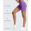 imageAoxjox Workout Seamless Biker Shorts for Women Tummy Control High Waisted Athletic Yoga Contour Sculpt Running Yoga Short 6quotChive Blossom