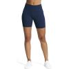 imageAoxjox Workout Seamless Biker Shorts for Women Tummy Control High Waisted Athletic Yoga Contour Sculpt Running Yoga Short 6quotEstate Blue