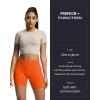 imageAoxjox Workout Seamless Biker Shorts for Women Tummy Control High Waisted Athletic Yoga Contour Sculpt Running Yoga Short 6quotFirecracker