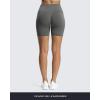 imageAoxjox Workout Seamless Biker Shorts for Women Tummy Control High Waisted Athletic Yoga Contour Sculpt Running Yoga Short 6quotShadow Grey