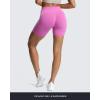 imageAoxjox Workout Seamless Biker Shorts for Women Tummy Control High Waisted Athletic Yoga Contour Sculpt Running Yoga Short 6quotSpring Crocus