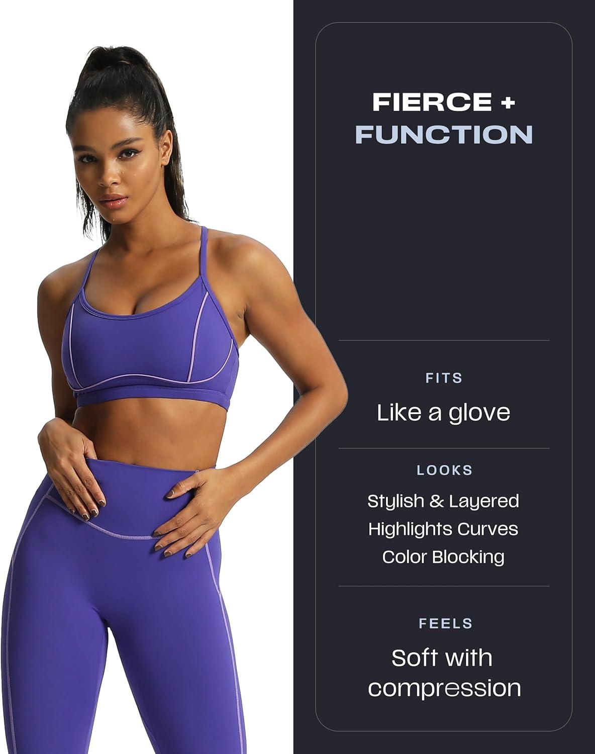 imageAoxjox Workout Leggings for Women High Waisted Exercise Athletic Gym Fitness Yoga Lexi Lined Pants 26quotDeep Blue Paisley Purple