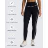imageAoxjox Workout Leggings for Women High Waisted Exercise Athletic Gym Fitness Yoga Lexi Lined Pants 26quotBlack and White