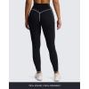 imageAoxjox Workout Leggings for Women High Waisted Exercise Athletic Gym Fitness Yoga Lexi Lined Pants 26quotBlack and White