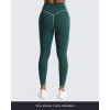 imageAoxjox Workout Leggings for Women High Waisted Exercise Athletic Gym Fitness Yoga Lexi Lined Pants 26quotDark Sea Green Lime Green