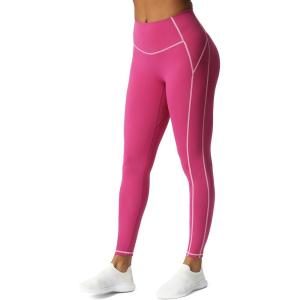 imageAoxjox Workout Leggings for Women High Waisted Exercise Athletic Gym Fitness Yoga Lexi Lined Pants 26quotBaton Red Mauve