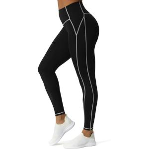 imageAoxjox Workout Leggings for Women High Waisted Exercise Athletic Gym Fitness Yoga Lexi Lined Pants 26quotBlack Mink