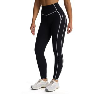 imageAoxjox Workout Leggings for Women High Waisted Exercise Athletic Gym Fitness Yoga Lexi Lined Pants 26quotBlack and White