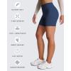 imageAoxjox Metamorph Workout Biker Shorts for Women Tummy Control High Waisted Athletic Gym Running Deep V Yoga Short 6quotA Navy