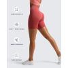 imageAoxjox Metamorph Workout Biker Shorts for Women Tummy Control High Waisted Athletic Gym Running Deep V Yoga Short 6quotBaroque Rose Marl